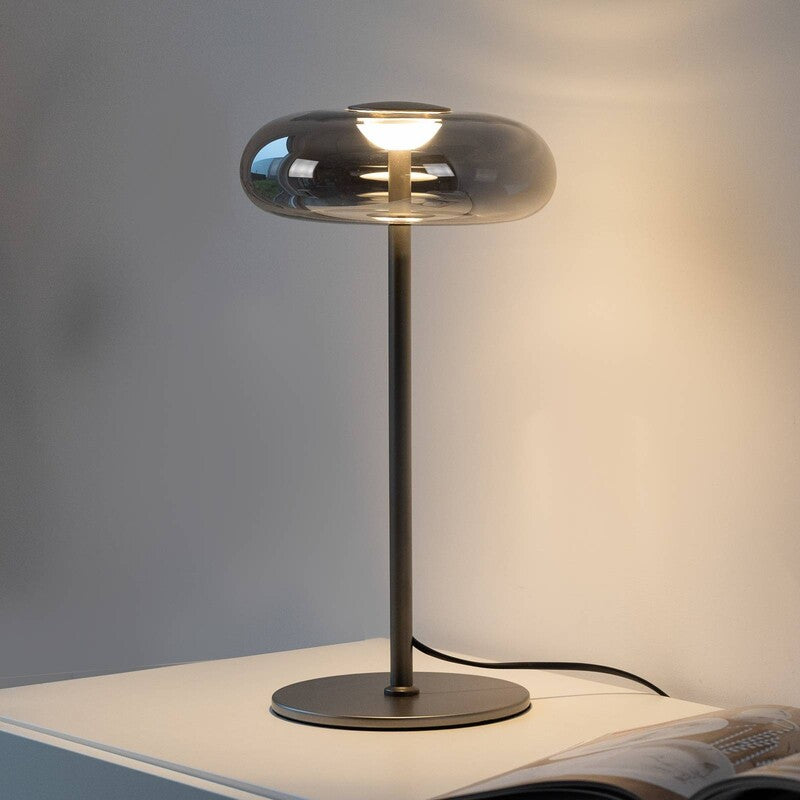 Schöner Wohnen Lampada LED Da Tavolo Posh, Vetro Fumé, 3.000 K - 4043689018443