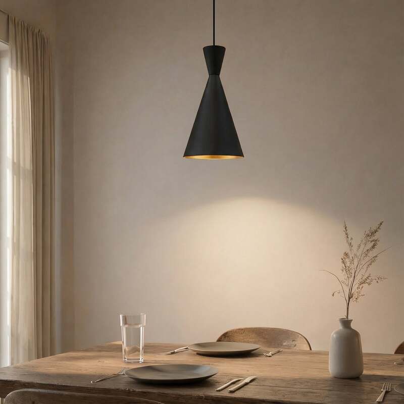 ROYALTECH Hängeleuchte Pendelleuchte Glenora LED Lampe dimmbar schwarz 36cm - 8684543262464