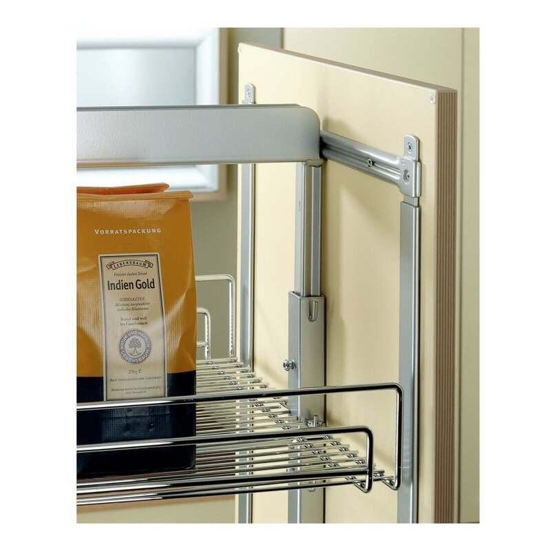 HETTICH Hochschrankauszugrahmen Dispensa 90° 1845-2245mm Stahl silber 6 Tablare - 4023149178658