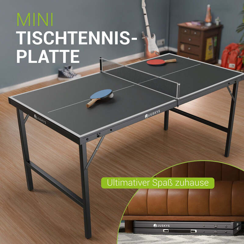 Mini Tischtennisplatte Flexi Tischtennisplatte klappbar tragbar inkl. Netz - 4262437182452