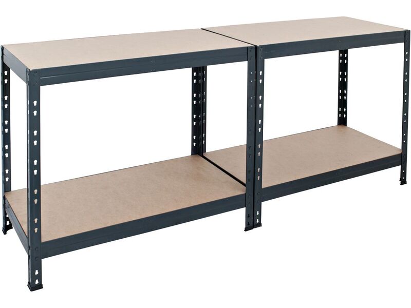 Ar Shelving Schwerlast-Steckregal Lagerregal Anthrazit 180x120cm 250kg - 8586002701616