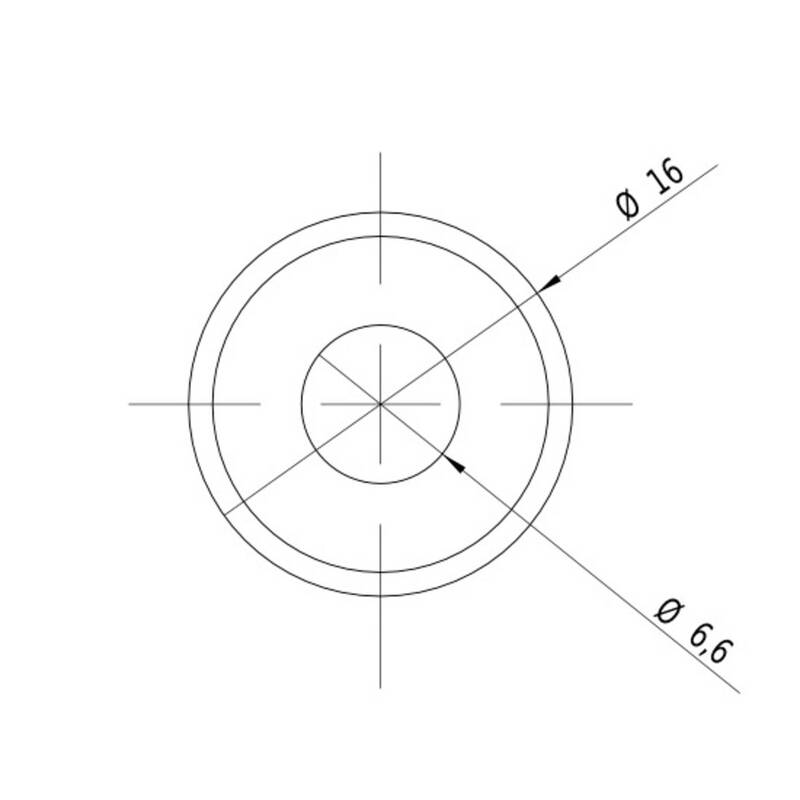 Picotronic Lasermodul Laser Modul Kreuz Rot Aluminium Anschlusskabel 100 mm - 2050005493848