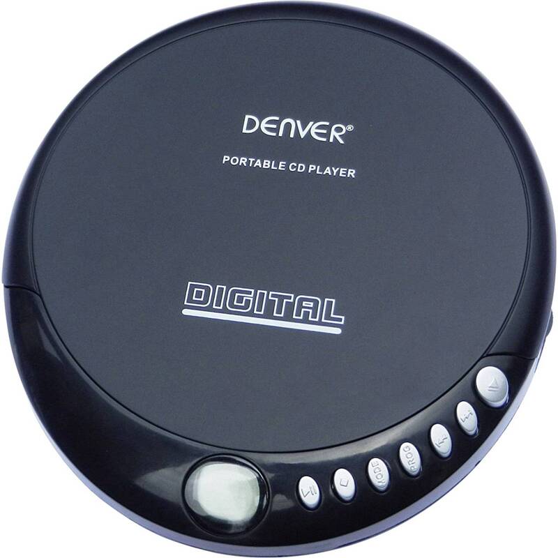 Denver Tragbarer CD-Player DM-24 CD-ROM Audio schwarz 3.5mm Klinke 150x136mm - 5706751021114