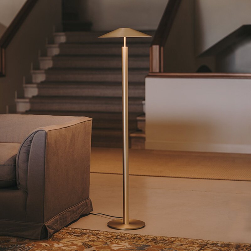 LEDS C4 Stehleuchte Standlampe LED gold matt Stahl Schalter SIEHE TEXT/FOTO - 8435575322028