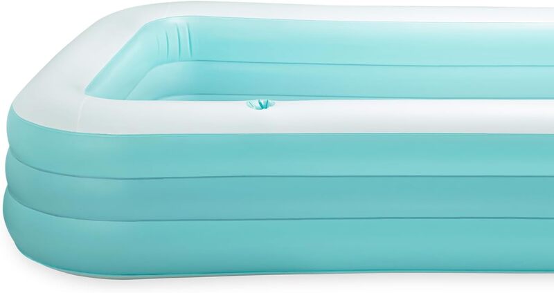 Funsicle 3.0 m Serenity Blue Pool rechteckig aufblasbar für Erwachsene 600 Ga... - 4894906032656