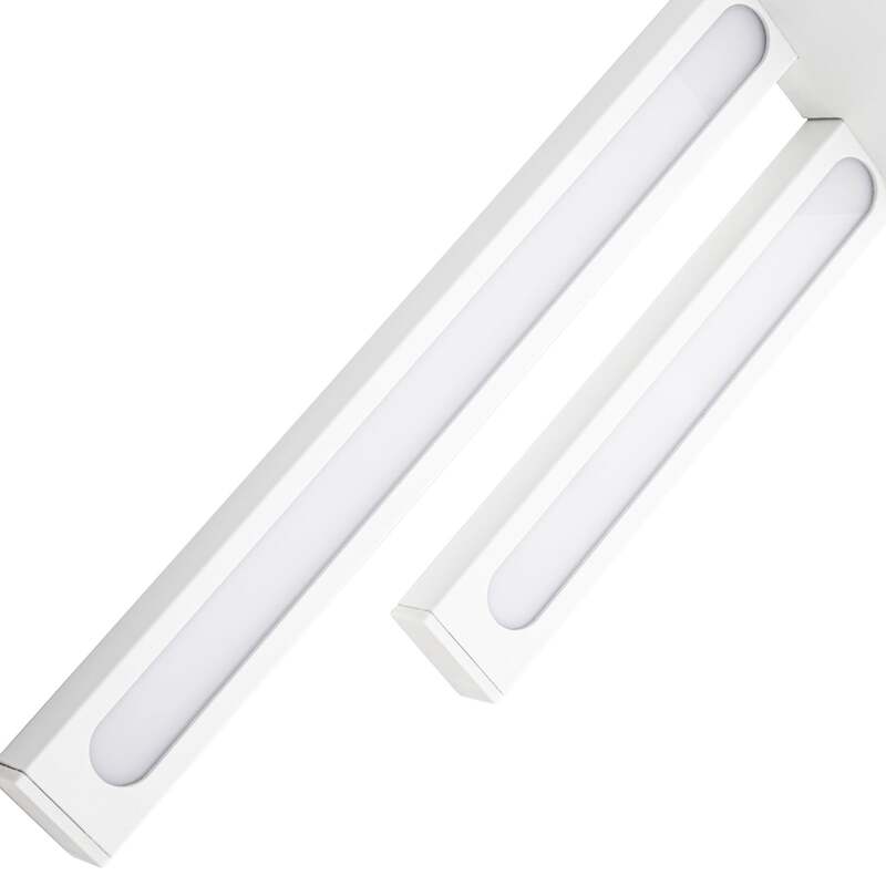 Lindby Außenwandleuchte Sakari LED Gartenlampe Wandleuchte weiß Aluminium 59cm - 4255830907531