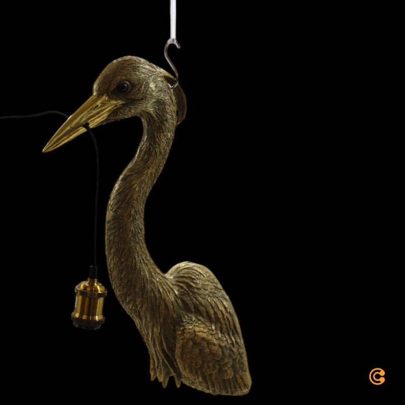 KARE Animal Heron Wandleuchte Wohnzimmerleuchte Bilderleuchte Spiegelleuchte E27 - 4025621522997
