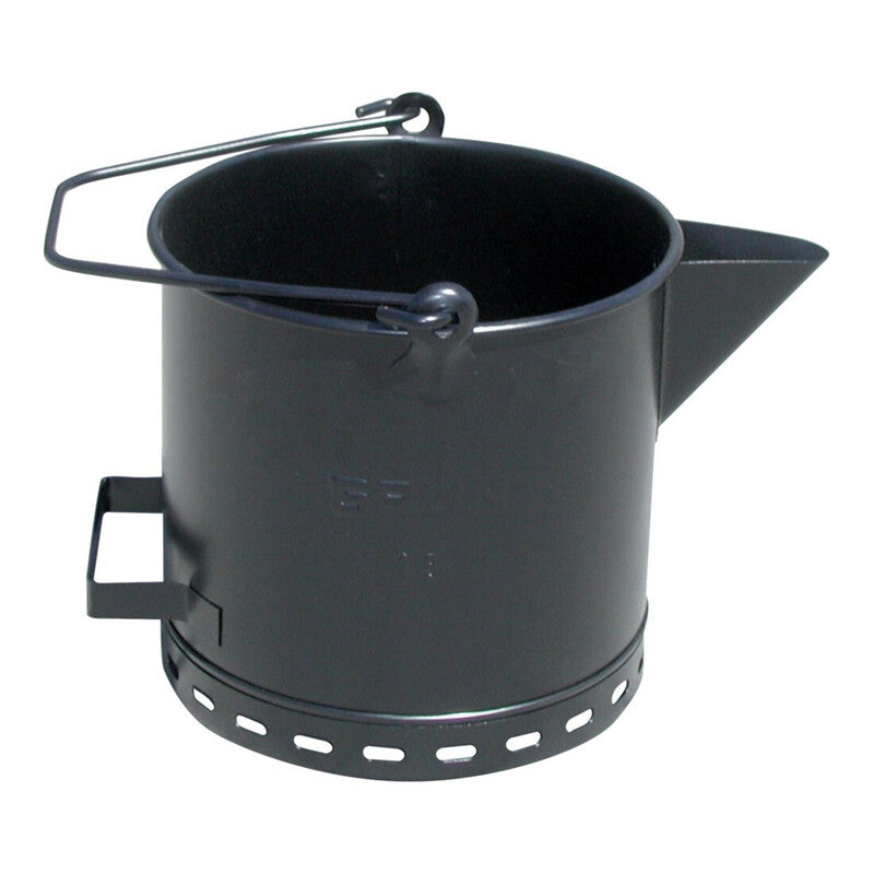 GRÜN Bitumeneimer Stahl schwarz 30cm 20l belüfteter Fuß breiter Standfläche - 4030956026348