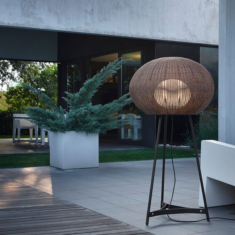 Bover Außenstehleuchte Gartenleuchte Garota P/02 LED Lampe braun 149cm hoch - 8435493709680