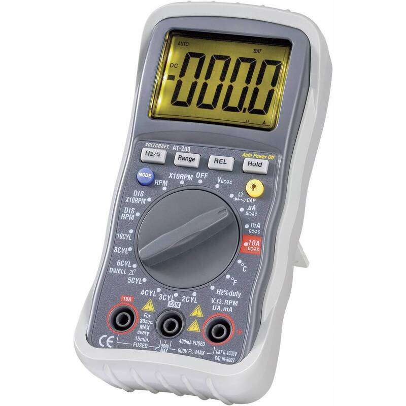 VOLTCRAFT AT-200 DMM Hand-Multimeter CAT III 600 V digital KFZ-Messfunktion - 4016138522938