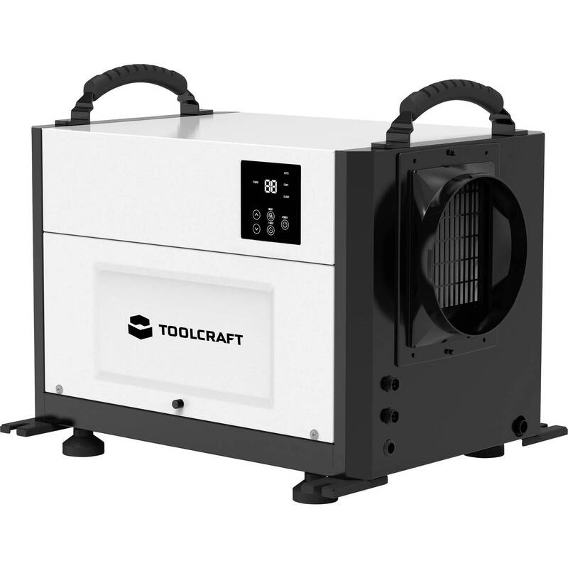 TOOLCRAFT Luftentfeuchter Entfeuchter Industrie TC50 Grau LCD Display tragbar - 4064161471402