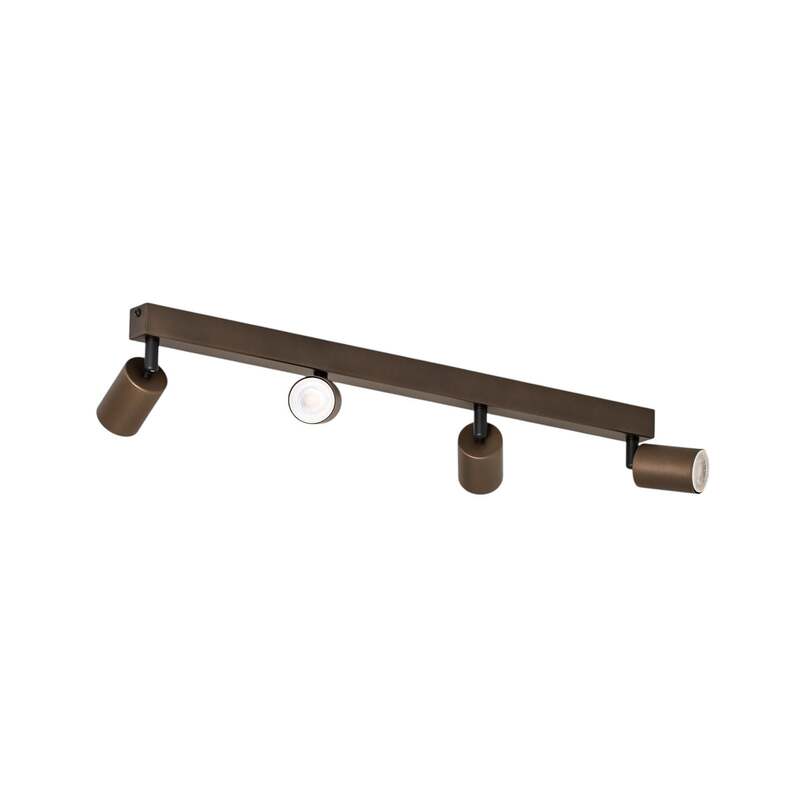 Deckenspot TK Lighting justierbar braun vierflammig 83 cm dimmbar GU10 - 5901780561826