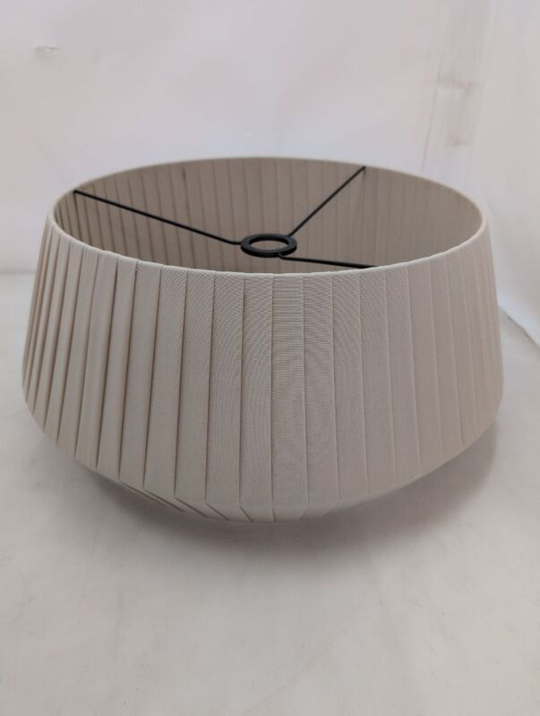 Stehleuchte Dicte Designer Lampe beige E27 Leuchte 180cm Höhe 60W Metall/Textil - 5704924005602