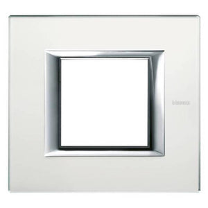 B-Ware Legrand Rahmen Abdeckung Axolute Grau Weiß HA4802VSA 1 Stück