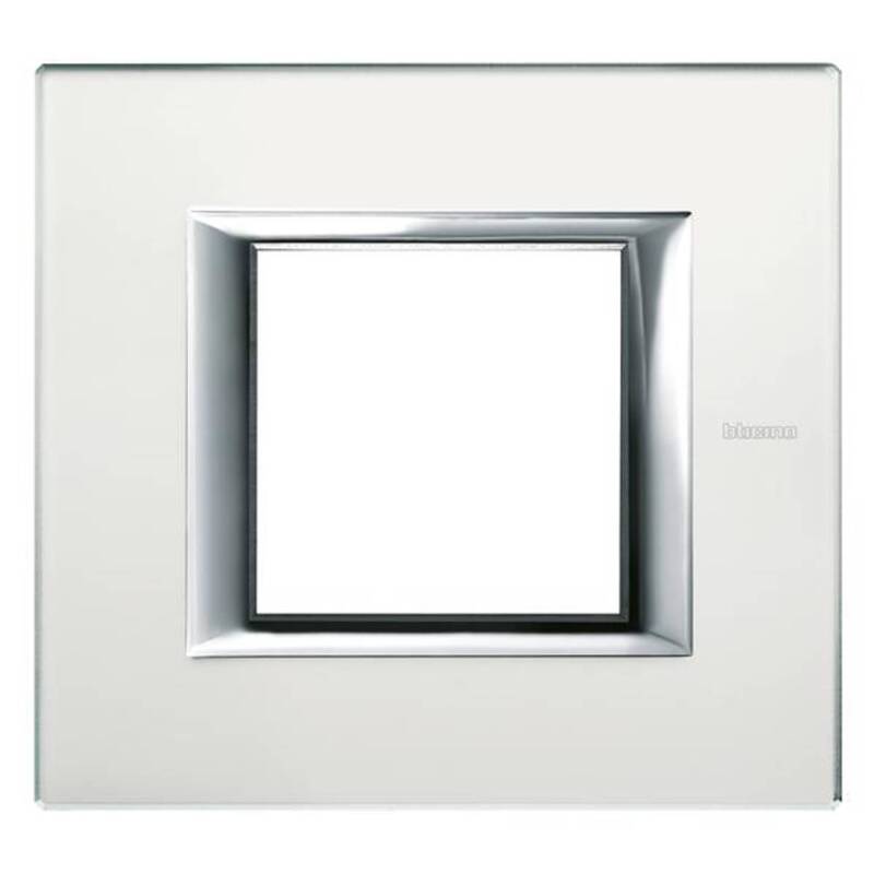 Legrand Rahmen Abdeckung Axolute Grau Weiß HA4802VSA 1 Stück - 8012199789675