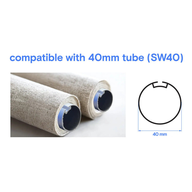 Sygonix Rohrmotor Set 40mm 10W 3kg 0.8Nm Automatisierung Rollläden Alexa - 4064161483238