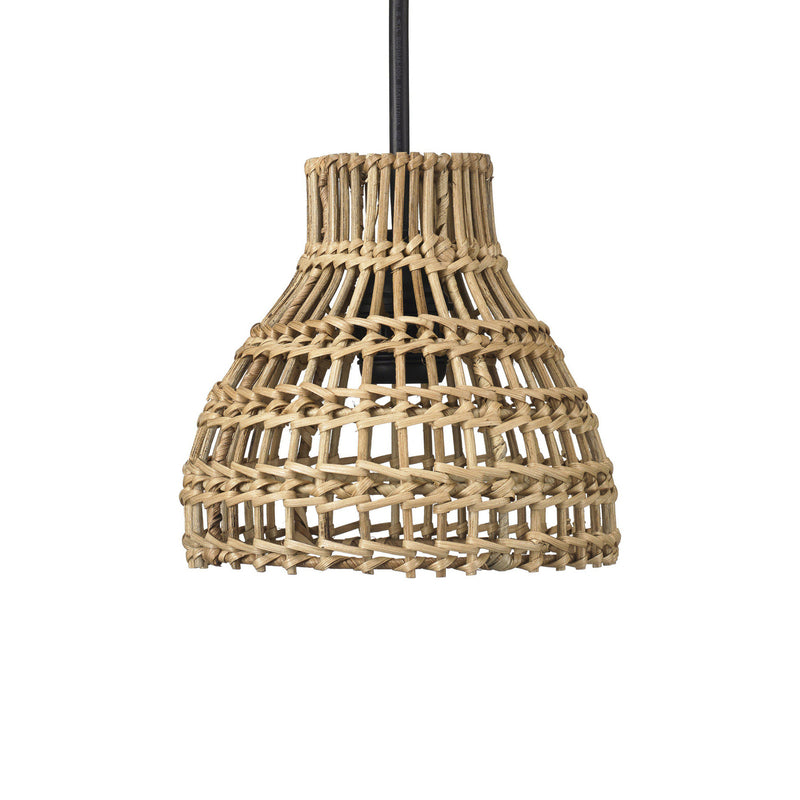 PR Home Hängeleuchte Sarah LED Pendelleuchte dimmbar Rattan schwarz 18cm IP44 - 7330976110179