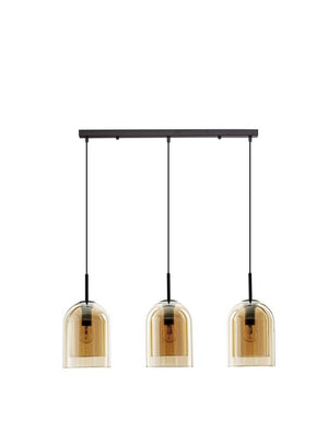 B-Ware Nova Luce Pendelleuchte Hängeleuchte VELOR Lampe LED Bernstein SIEHE TEXT/FOTO