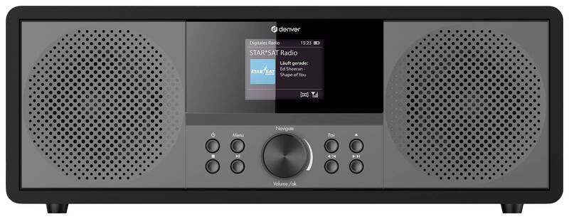 Denver MIR-270B Internet CD-Radio Internet DAB+ UKW AUX Bluetooth CD USB WLAN - 5706751063145