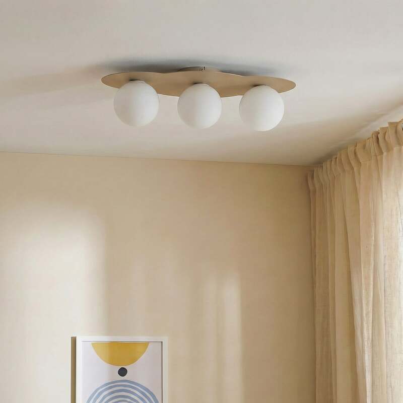 TK-Lighting Deckenleuchte Cloud LED Lampe dimmbar 3-flammig beige 51x36,5cm - 5906135112630