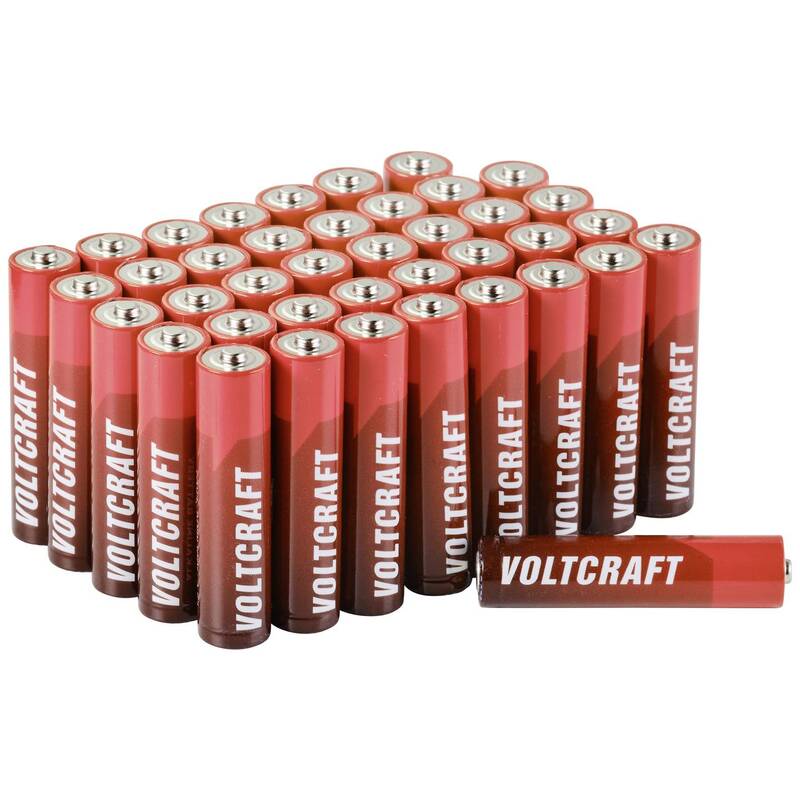 VOLTCRAFT Micro AAA-Batterie Alkali-Mangan 1300 mAh 1.5 V 40 Stück zuverlässig - 4064161183541