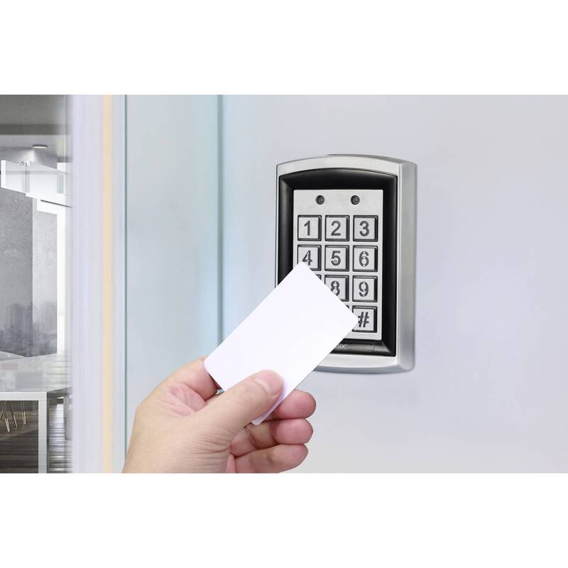 Sygonix Code-Tastatur RFID Oberflächenmontage IP66 beleuchtet 12V 24V silber - 4064161333632
