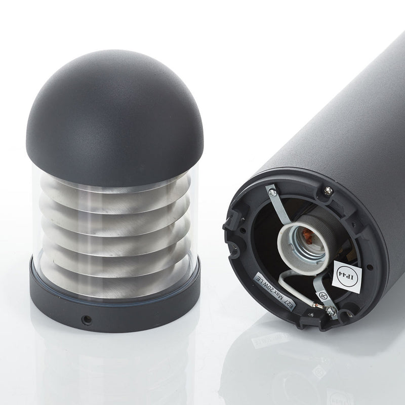 Markslöjd Sockelleuchte Kurt Gartenlampe Außenleuchte grau IP44 60cm Metall - 7330024516571
