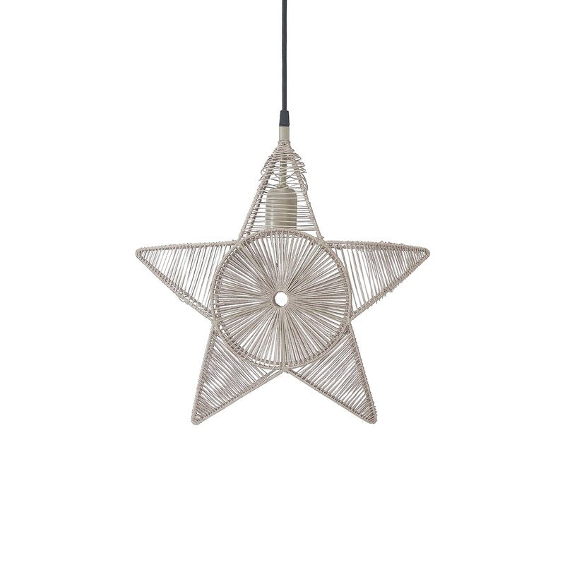PR Home Dekostern Stern Metall Regina Garn beige Dekoartikel - 7330976127436