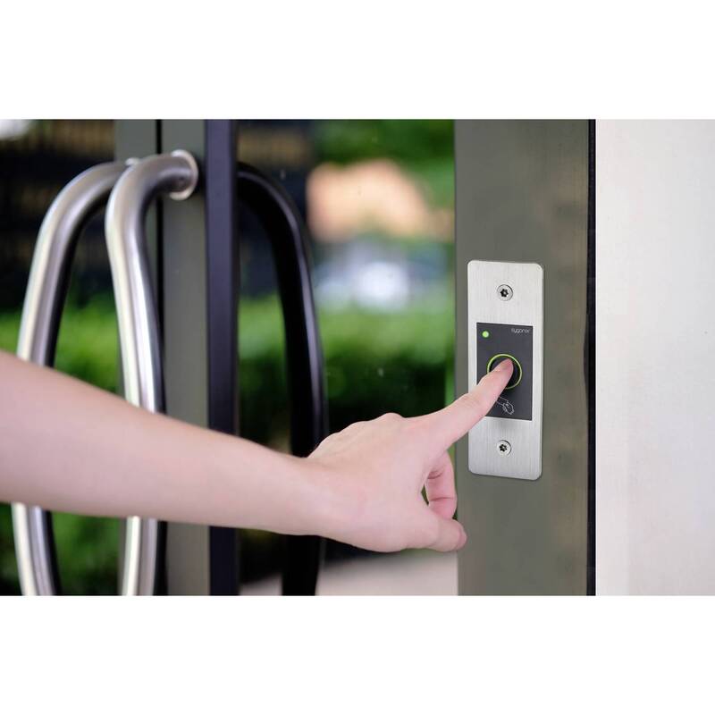 Sygonix Fingerprint RFID Zugangssystem Unterputz IP66 wetterfest schwarz 12V - 4064161183954