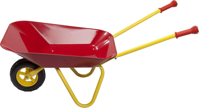 Izzy Kinderschubkarre rot 35 kg belastbar für Kinder ab 2,5 Jahren 73 x 37 cm - 4047385474572