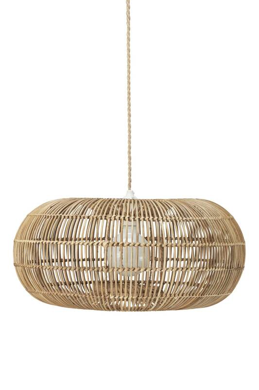 PR Home Hängeleuchte Pendelleuchte Zuri Rattan 51 cm Wohnzimmer SIEHE TEXT/FOTO - 7330976138852