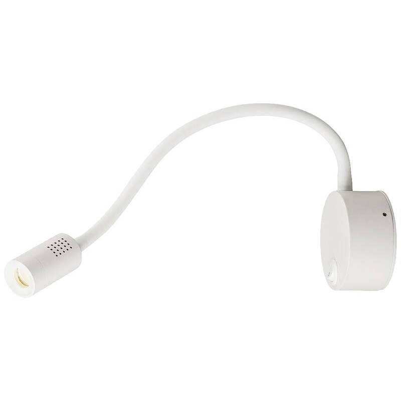SLV Klemmleuchte Leuchte LED Flexlampe fest eingebaut weiss Aluminium 1x1.9W - 4024163223058