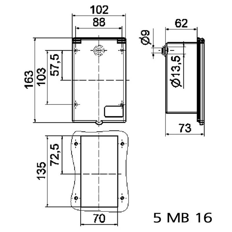 Bals CEE Einbaugerätestecker Gerätestecker Caravan Wohnmobil 16A 230V Polyamid - 4024941002547