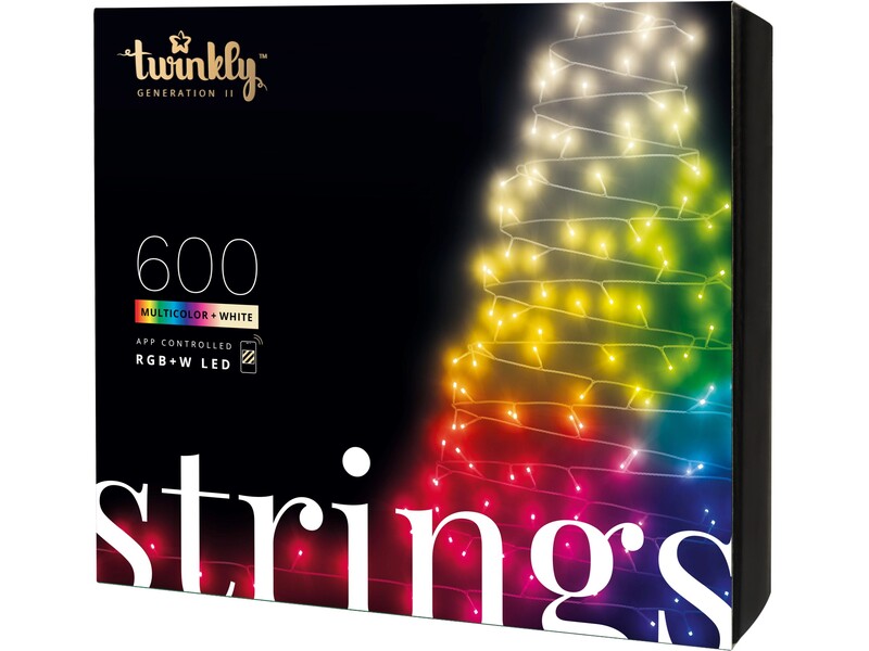 Twinkly Lichterkette 600 LEDs 48m LED Dekolicht für Innen und Außen Bluetooth - 8056326678579