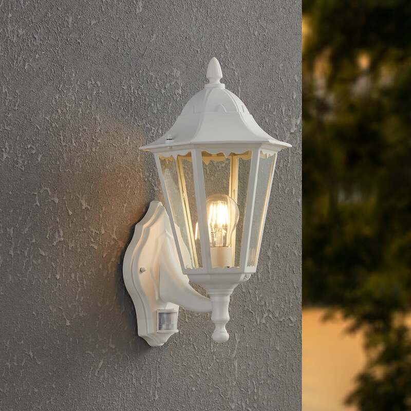 Eglo Außenlampe Gartenleuchte Navedo LED Wandleuchte mit Sensor weiß 42cm - 9002759934477