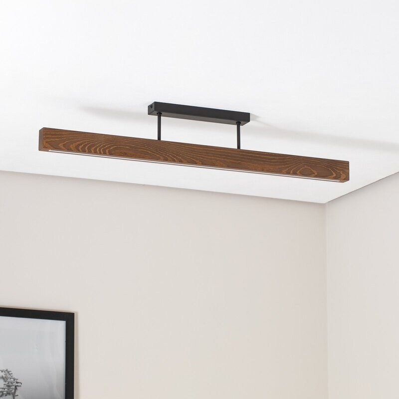 TK Lighting Deckenleuchte Lampen LED Holzleuchte Teo Walnuss Wohnzimmer Beleucht - 5901780566142