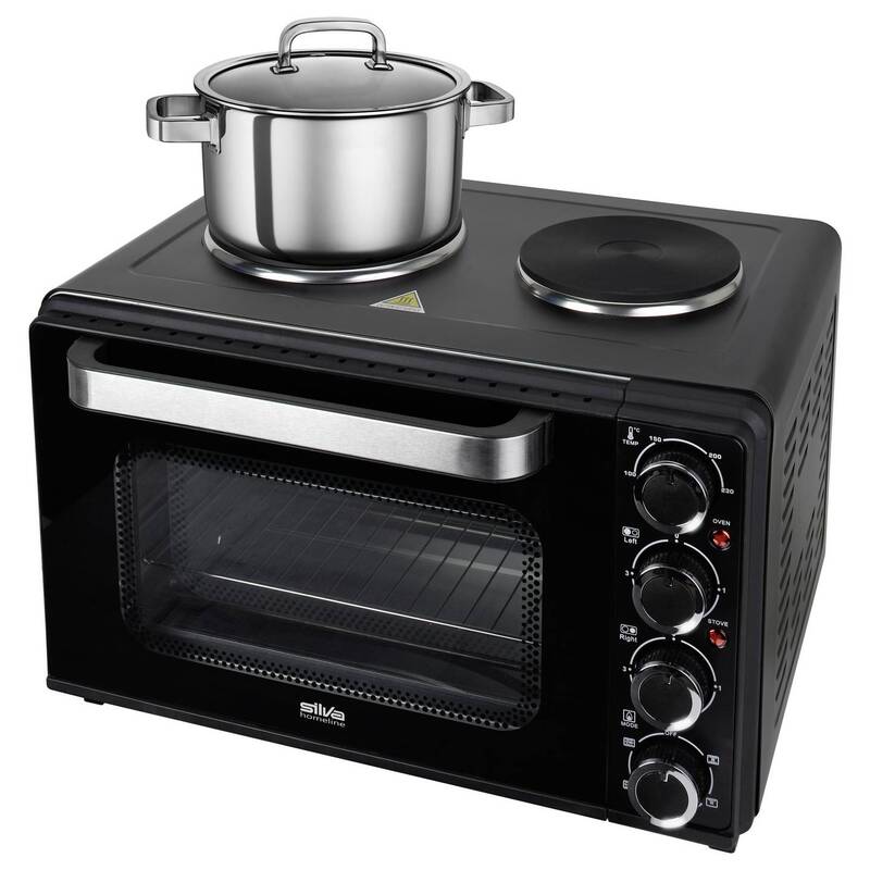 Silva Minibackofen 3200W Heißluftofen mit 2 Temperaturreglern und - 9004489401090