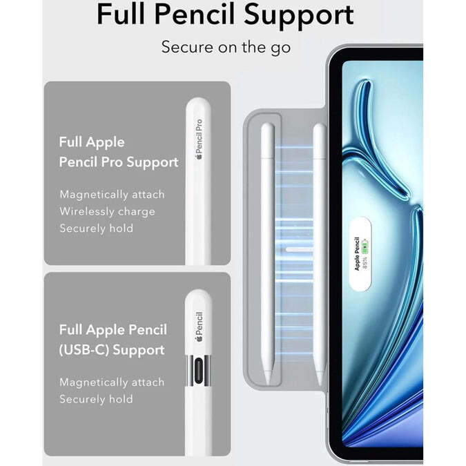 ESR Hülle Tasche Case iPad Air 11 2025 grau Schutzhülle Klapphülle Cover - 4894240182147
