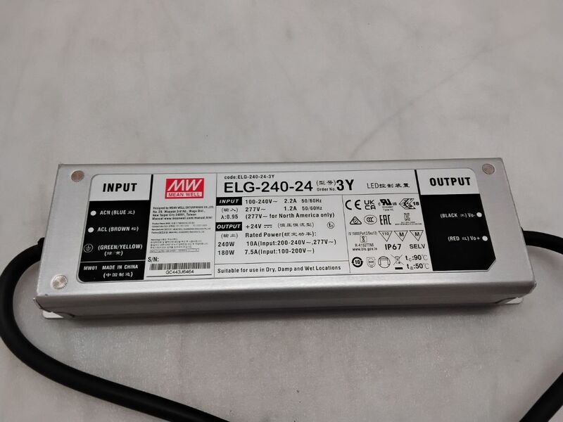 Mean Well LED-Trafo Netzteil Treiber 240W DALI Metall für Beleuchtung - 4711287442716