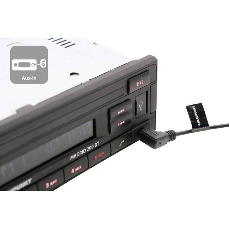 Blaupunkt Madrid 200 BT Autoradio mit Bluetooth Freisprecheinrichtung USB - 4260499852320