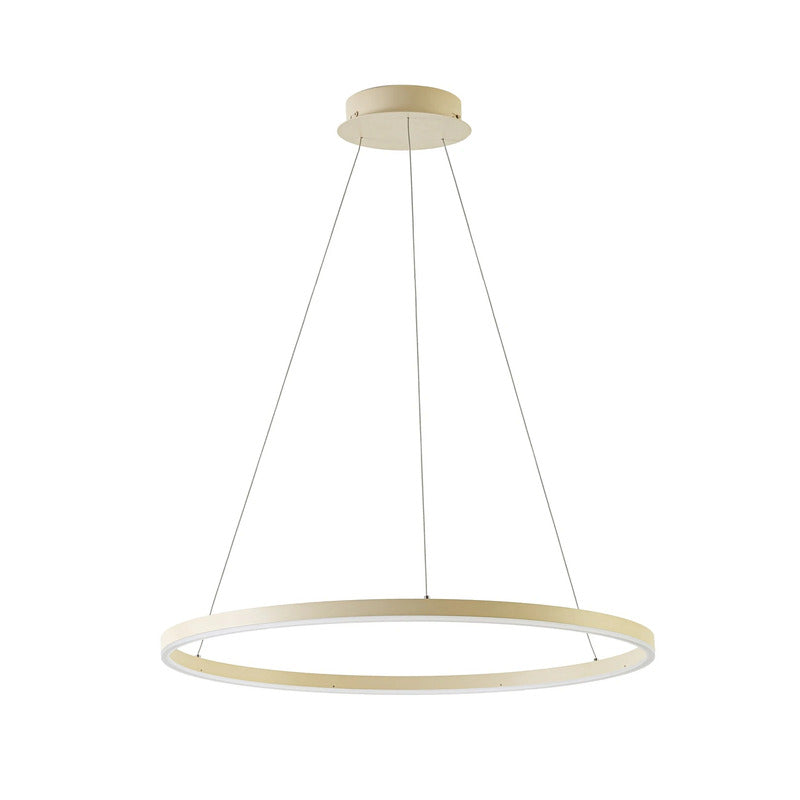 Arcchio Hängeleuchte Albiona LED Pendelleuchte dimmbar beige Ø80cm 3000K 2300lm - 4255830918223