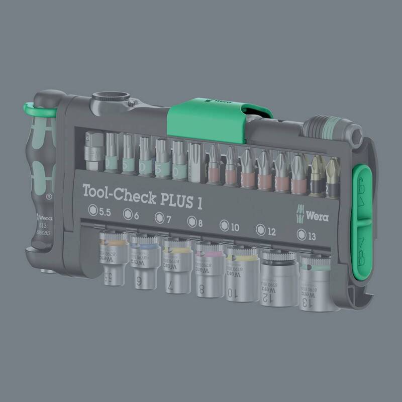 Wera Bit Set Sortiment Ratsche Kreuzschlitz Pozidriv Torx Schwarz Grün 39-teilig - 4013288234896