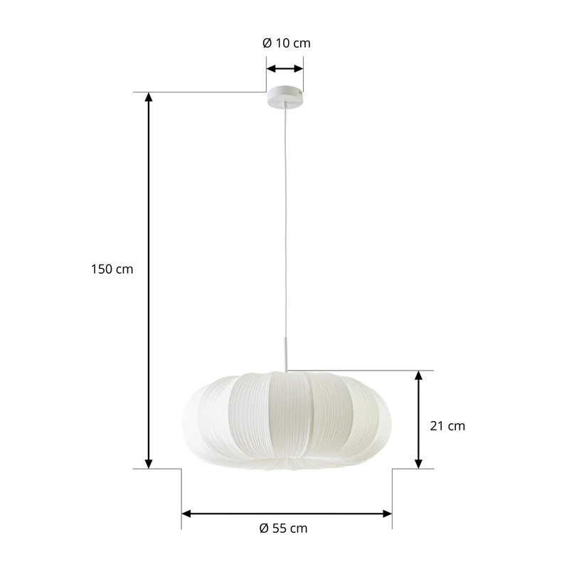 Lindby Hängeleuchte Marielle LED Pendelleuchte dimmbar weiß Ø55cm 3xE27 21cm - 4255830913525