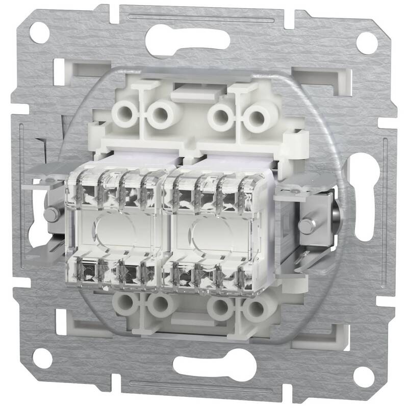 Schneider Electric RJ45-Datendose Asfora EPH4870121D Weiß RAL 9003 250V 10A - 3606486875797