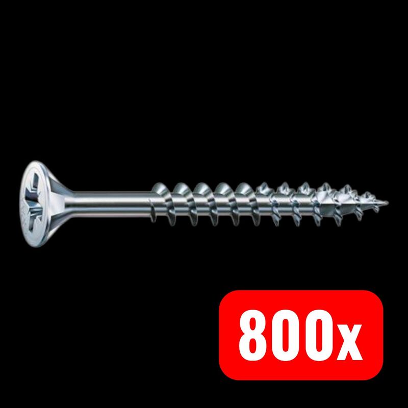 Spax International Universalschraube Senkkopf 5x70mm Teilgewinde Kreuzschlitz Z2 - 4003530009884
