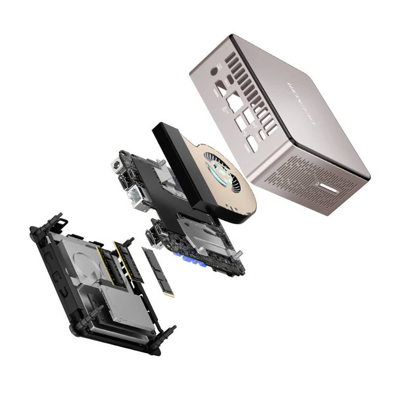 GEEKOM Mini-PC A5 AMD Ryzen 7 5825U rosegold kompakt leistungsstark SSD 512GB - 4064161338323
