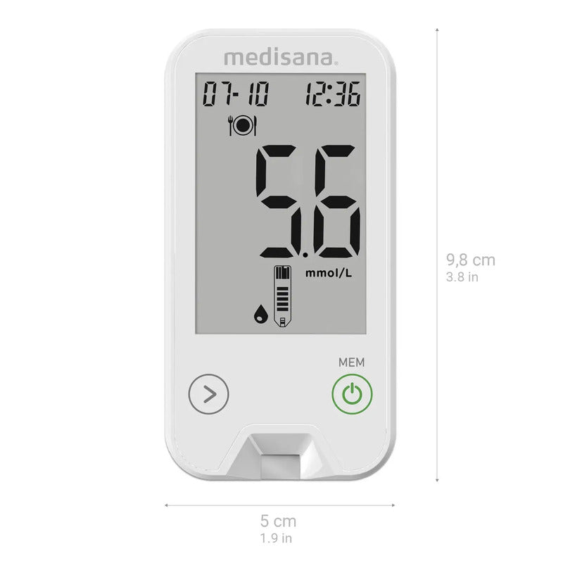 Medisana MediTouch 2 mmol/L Blutzuckermessgerät Messgerät Blutzuckermesser - 4015588790348