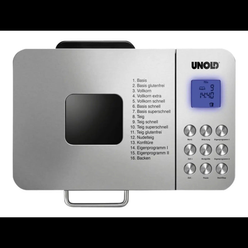 Unold AG Backmeister Brotbackautomat Timerfunktion Edelstahl Warmhaltefunktion - 4011689684562