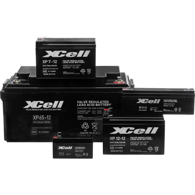 XCell Bleiakku XP 45 - 12 AGM 12V 45Ah wartungsfrei M6-Schraubanschluss XP4512 - 2050003816564