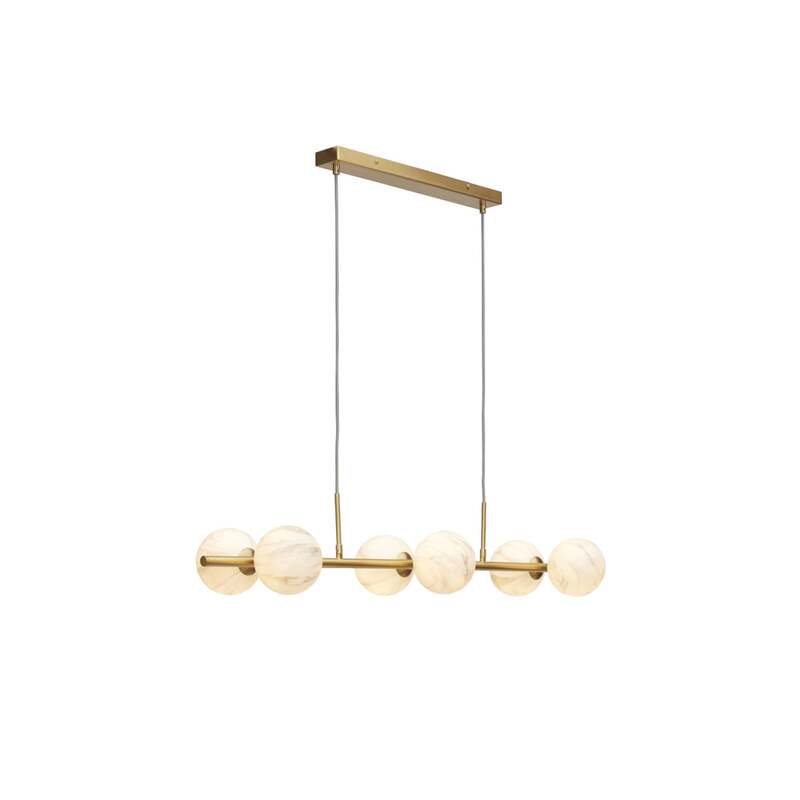 It's about RoMi Hängeleuchte Carrara LED Pendelleuchte dimmbar grau marmoriert - 8716248087278